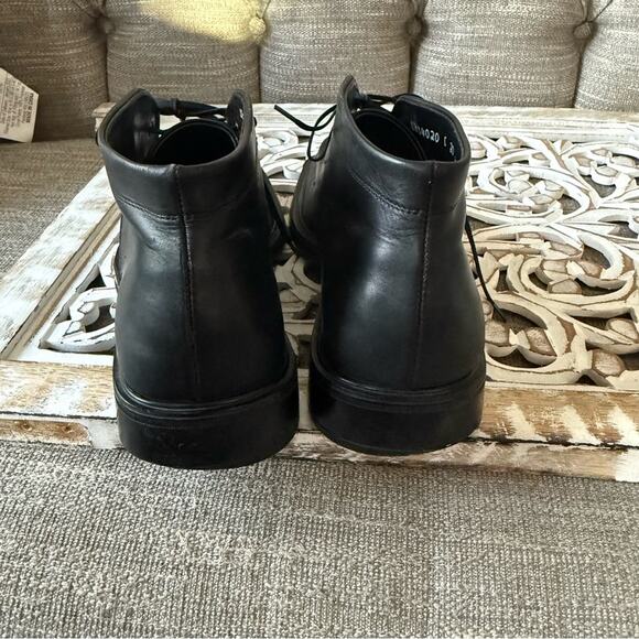 Salvatore Ferragamo Black Leather Ankle Boots Shoes Men’s 8.5 main image 4